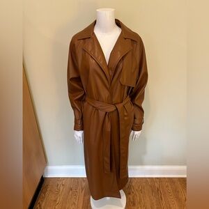 Nine West faux leather trench